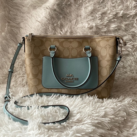 Tory Burch Tri-Color Fabric Adonis Espadrille Wedge Sandals size 7B